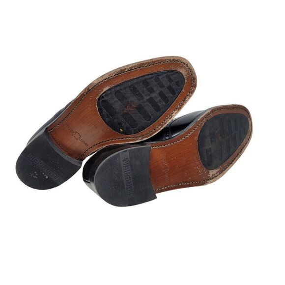 Florsheim Lexington Wingtip Oxford Shoes Size 9 Black Leather Dress Shoes Career - Picture 11 of 12